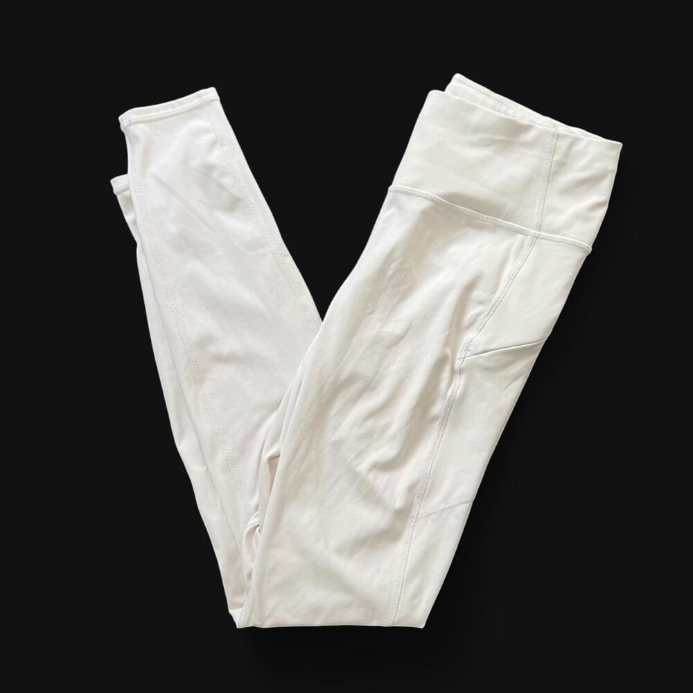 Athleta Women's White and Cream Leggings